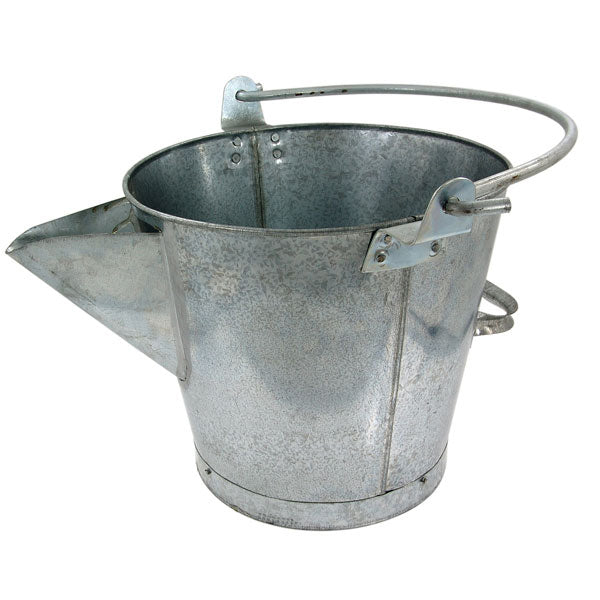 CT0278 - Galvanised V Lipped Tar Bucket New Improved Model — Neilsen Tools