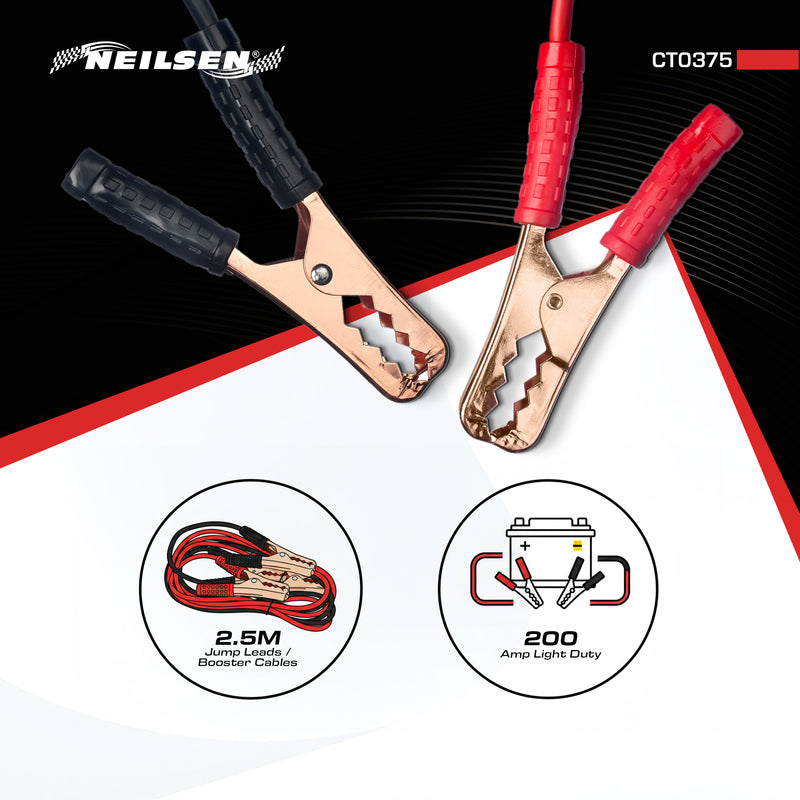 CT0375 - 200amp Booster Cables - 2.5M
