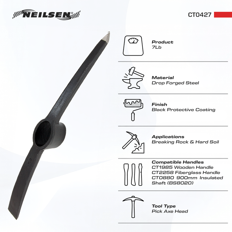 CT0427 - 7lb Pick Axe Head