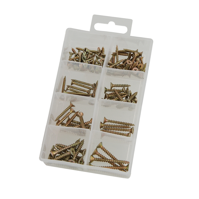 CT0452- 120pc Wood Screw Set - Assorted
