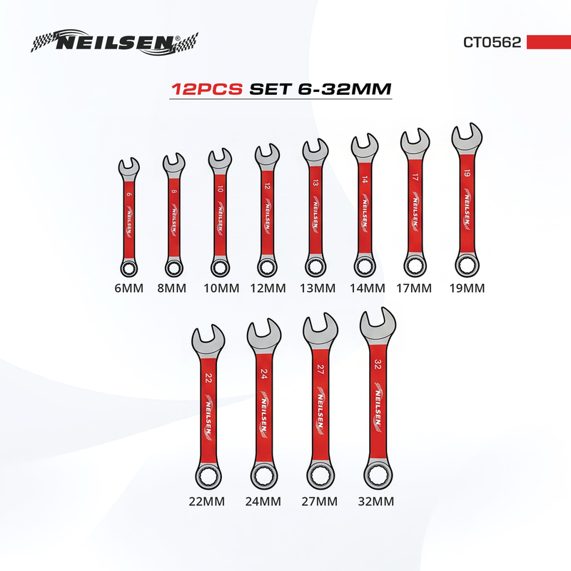 CT0562 - 12pc Combination Spanner Set