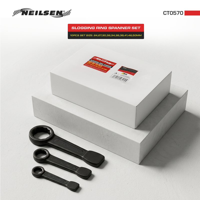 CT0570 - 10pc Slogging Ring Spanner Set