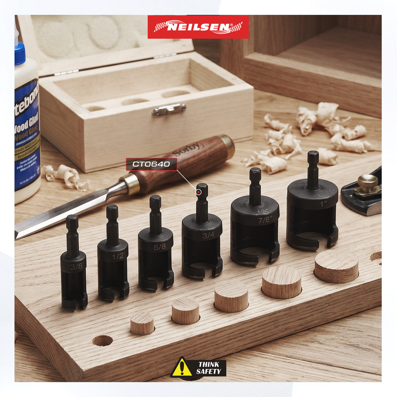 CT0640 - 6pc Wood Plug Cutting Set