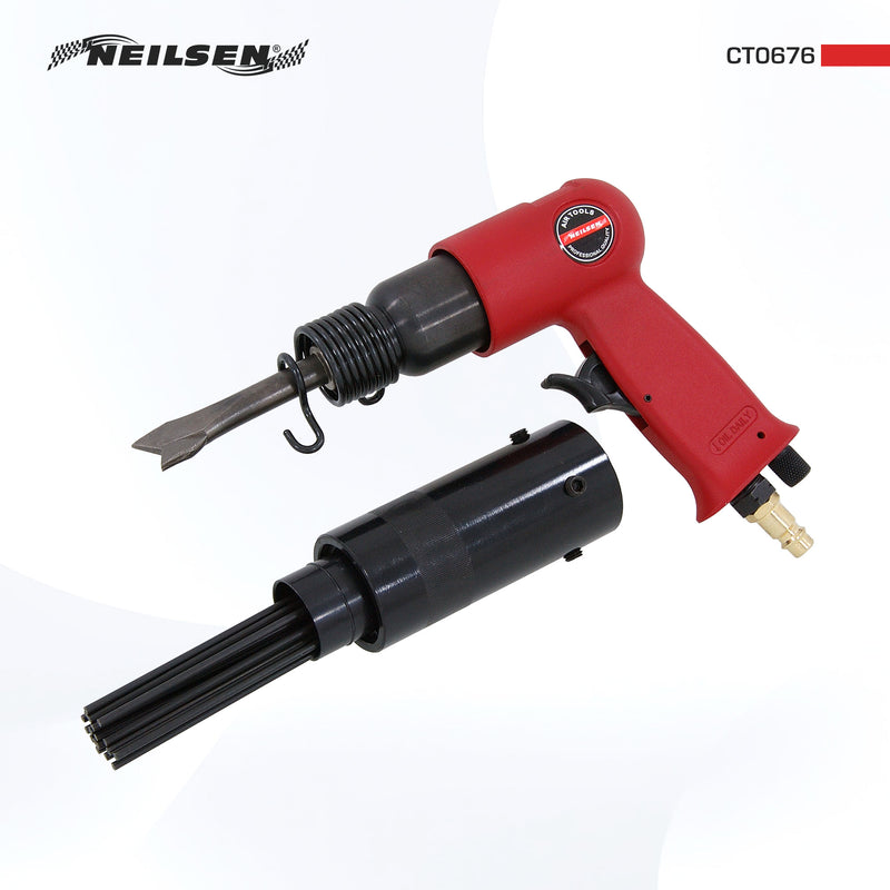 CT0676 - 1/4in  Air Hammer & Descaler Needle Gun Tool Kit