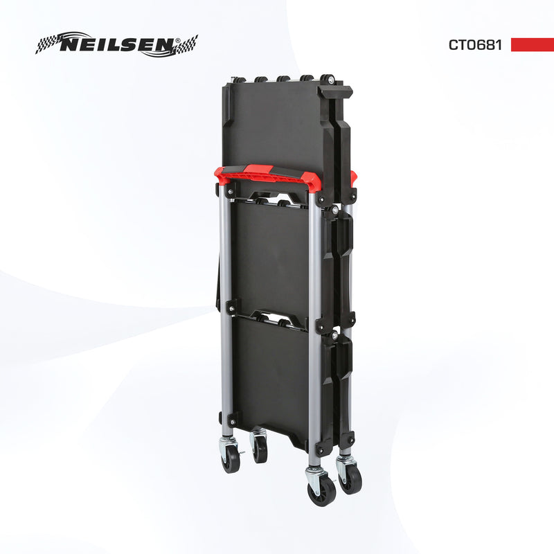 CT0681 - Folding Workshop Trolley 3 Shelf