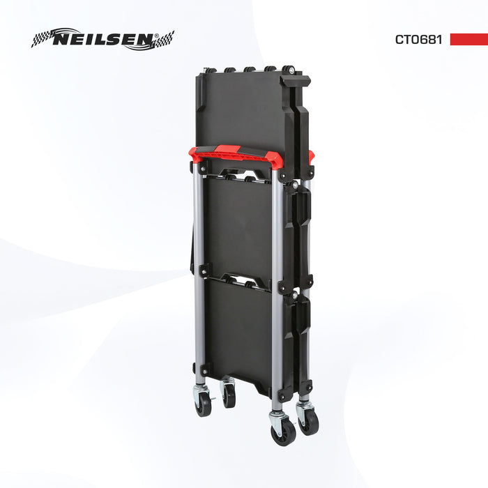 CT0681 - Folding Workshop Trolley 3 Shelf