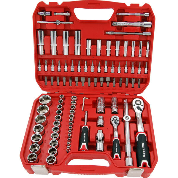 Nielsen Injector Tools CT0697 - 94pc 1/4 and 1/2in Dr Socket Set — Neilsen Tools