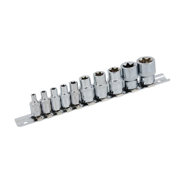 CT0732 - 10pc 1/4in & 3/8in DR Star Socket Set — NeilsenTools