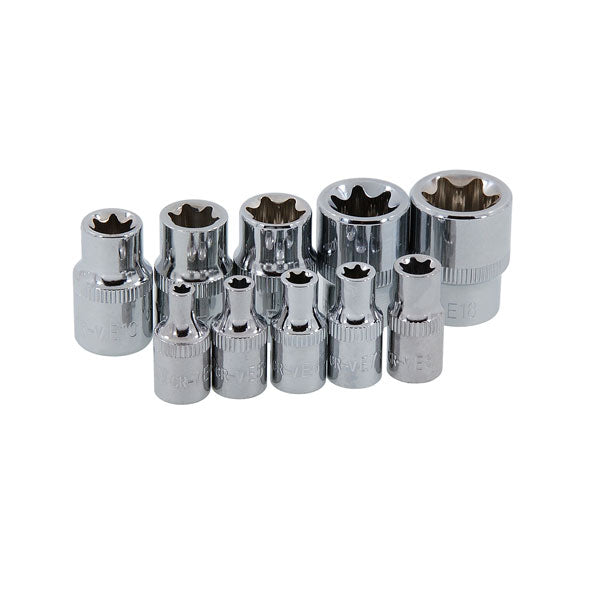 CT0732 - 10pc 1/4in & 3/8in DR Star Socket Set — NeilsenTools