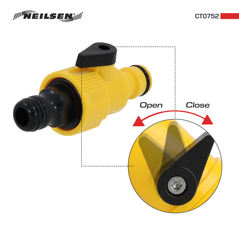 CT0752 - Hose Connector With 2 Way Adaptor 20pcs