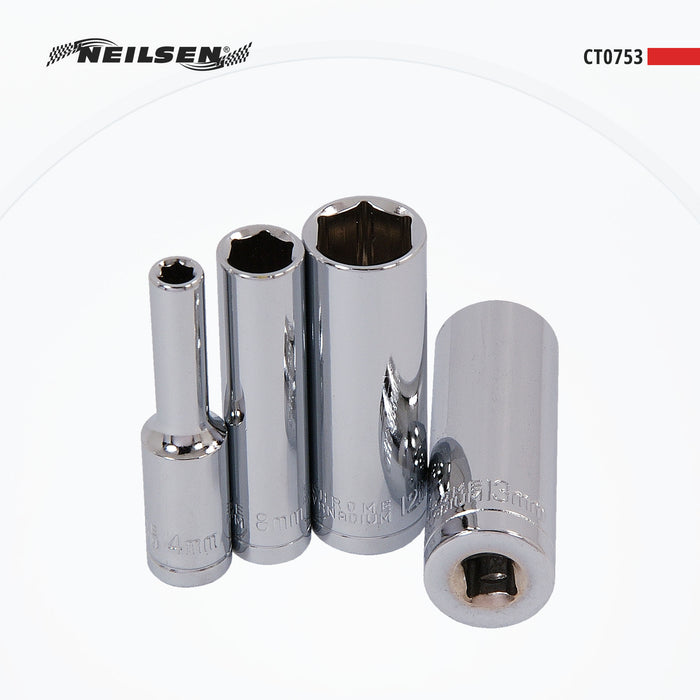 CT0753 - 1/4in Dr 11pc Deep Socket Set