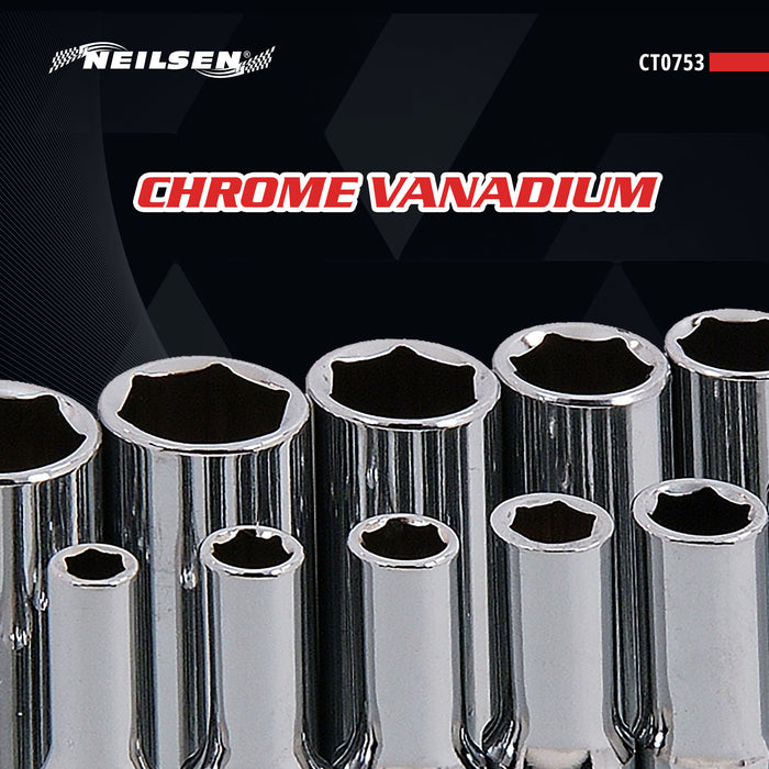 CT0753 - 1/4in Dr 11pc Deep Socket Set