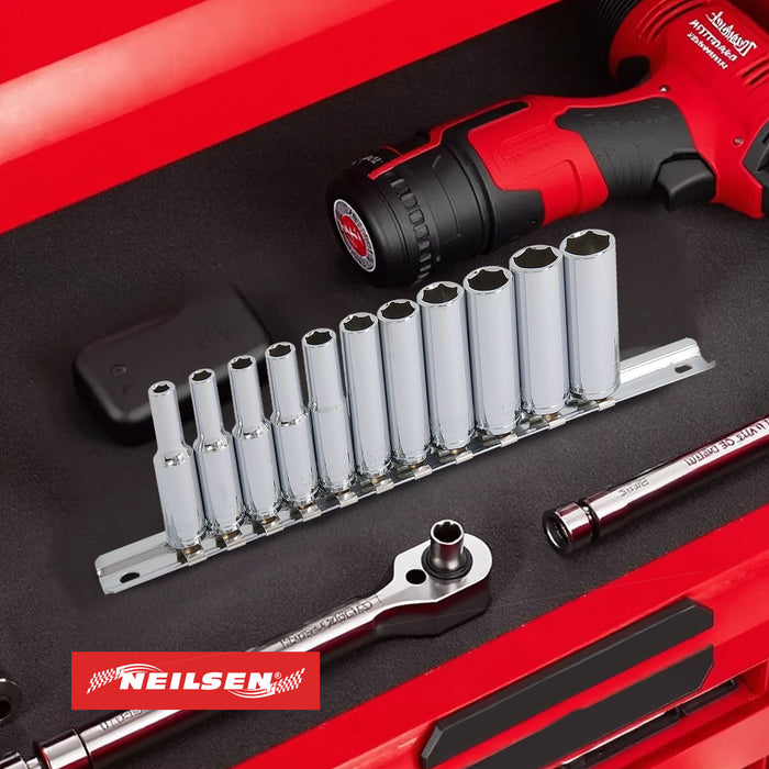 CT0753 - 1/4in Dr 11pc Deep Socket Set