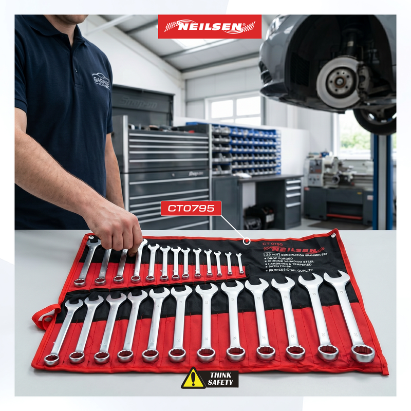 CT0795 - 25pc Combination Spanner Set