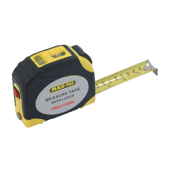 CT0802 - 5m Tape Measure - 5m x 25mm With Laser / Multi-Function