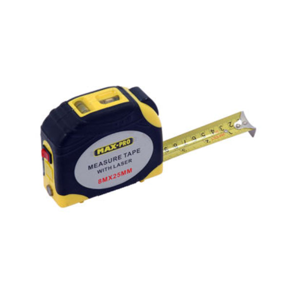 CT0803 -  8m  Tape Measure - 8m X 25 mm With Laser / Multi-Function