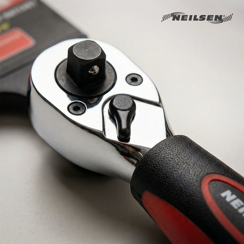 CT0806 - Dual Drive Ratchet – ¼" & ⅜" Combination Stubby
