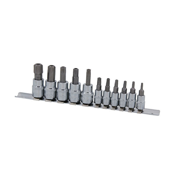 CT0925 - 11pc 1/4in & 3/8in DR Star Bit Set