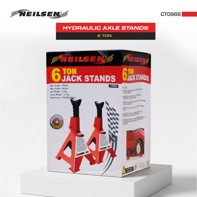 CT0966 - Axle Stands Heavy Duty - 6Ton