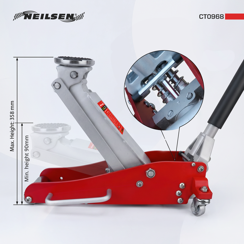 CT0968 - Floor Trolley Jack - 1.5Ton