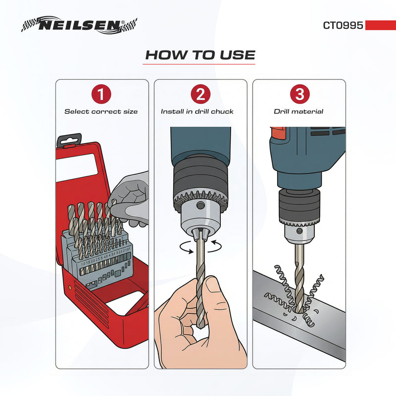 CT0995 - 25pc HSS Drill Set