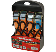 CT1008 - Ratchet Tie Down Strap Set - 2M