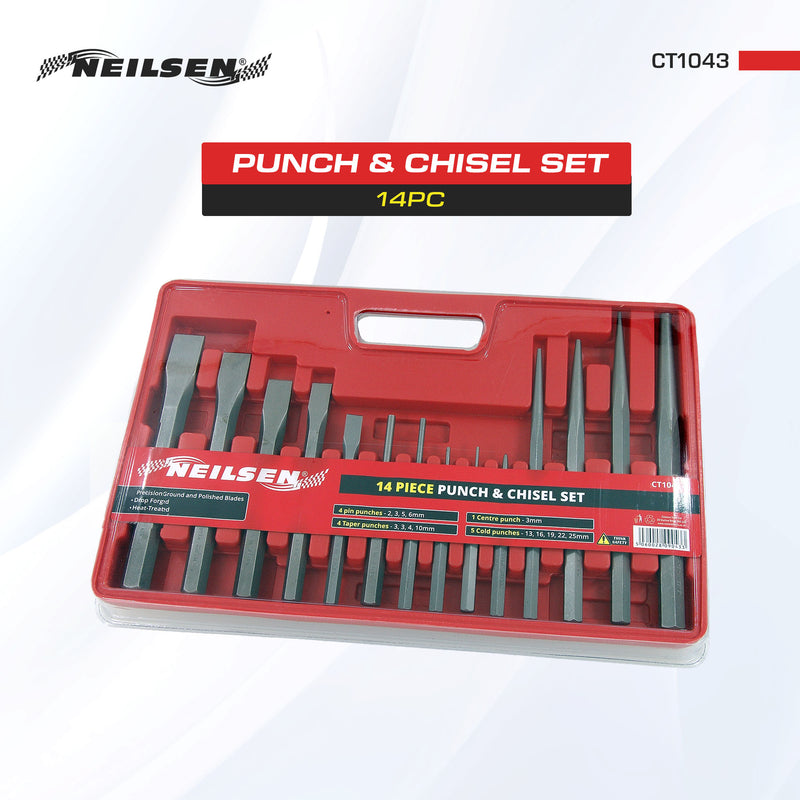 CT1043 - 14pc Punch & Chisel Set