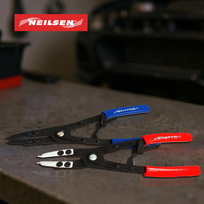 CT1059 - 2pc Circlip Pliers Extra Long