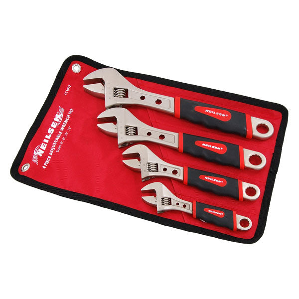CT1072 - 4pc Adjustable Wrench Set
