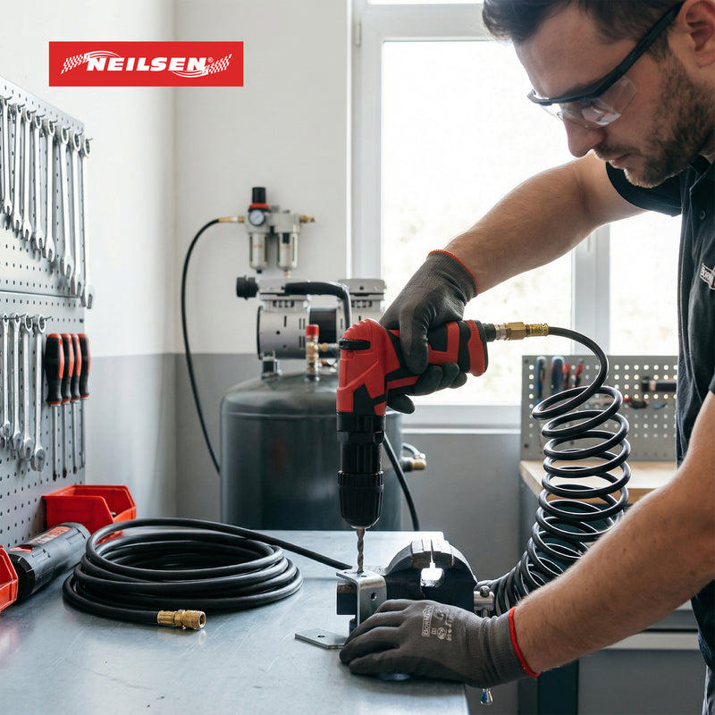 CT1086 - 3/8in  Keyless Reversible Air Drill, 10mm