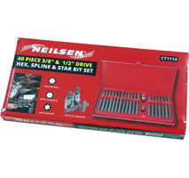 CT1114 - 40pc Hex, Spline & Star Bit Set  Reduced To Clear