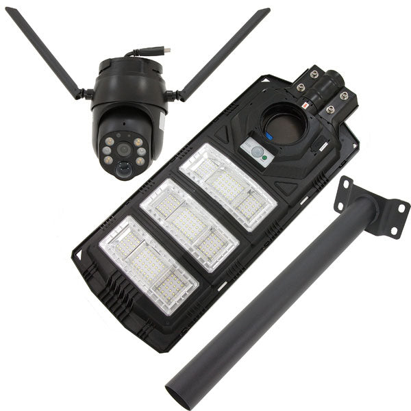 CT1145 - 4G 4MP Wireless Battery IP Camera with Street Lamp 450W