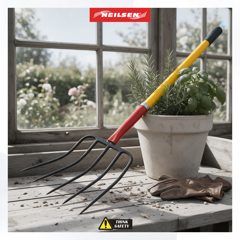 CT1152 - Garden Fork Fibre Glass Handle Muck Fork