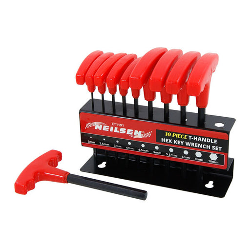 Neilsen, 8pcs Sliding T-Handle Hex Wrench Set 2-10mm (Genuine CT5613 Neilsen, 8pcs Sliding T-Handle Hex Wrench Set 2-10mm (Genuine CT5613