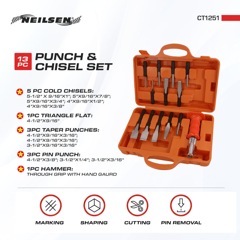 CT1251 - 13pc Punch & Chisel Set