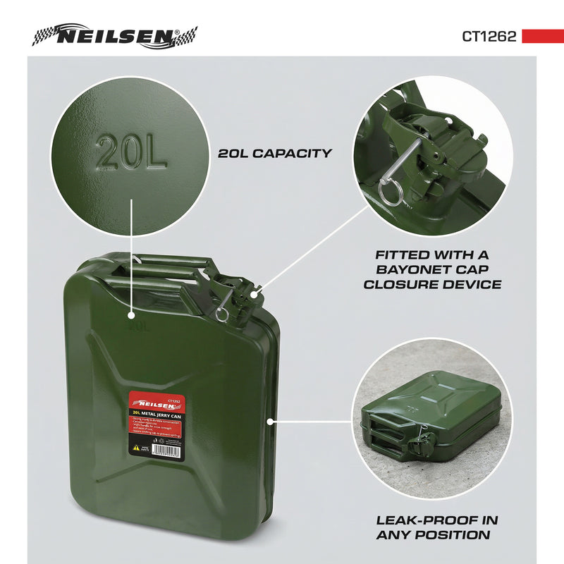 CT1262 - Steel Jerry Can - 20Ltr
