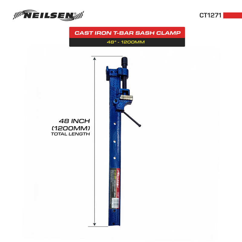 CT1271 - 48inch Cast Iron T Bar Sash Clamp 1200mm