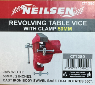 CT1280 - Swivel Base Vice With Clamp 2" 50mm