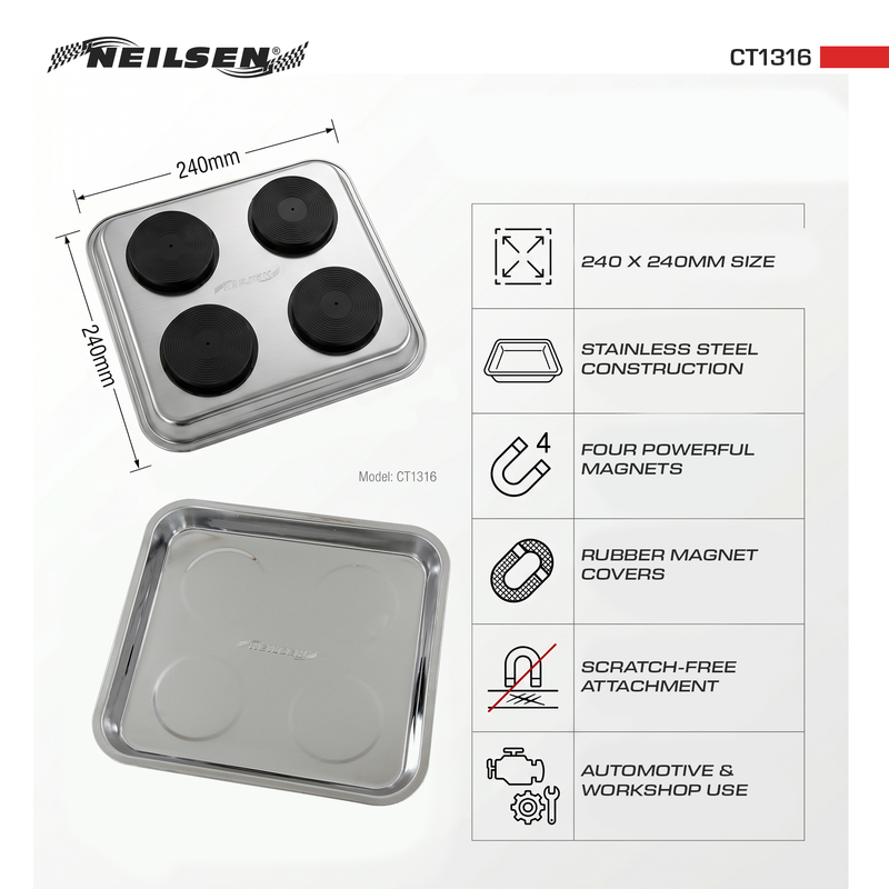 CT1316 - Magnetic Parts Tray 240 X 240mm