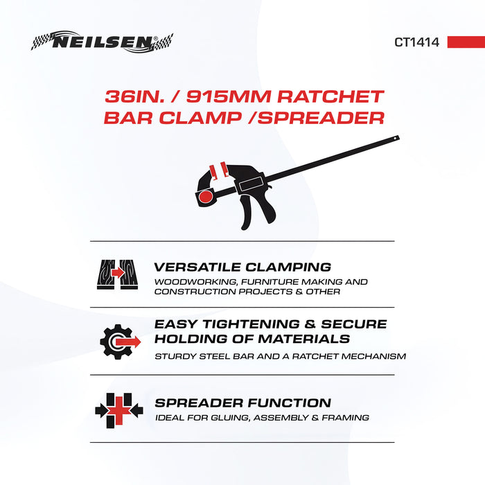 CT1414 - 36in Ratchet Bar Clamp