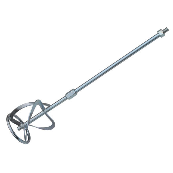 Italian Mixing Paddle - 80mm X 500mm, 8mm HEX Shank, Galvanized For Drills