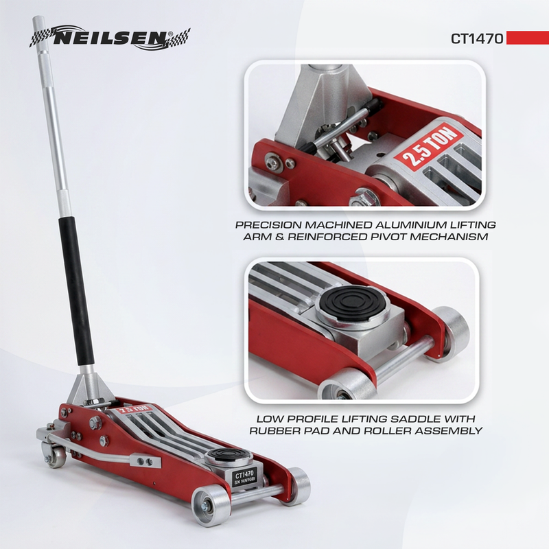 CT1470 - Trolley Jack - 2.5Ton Aluminium with Low Profile