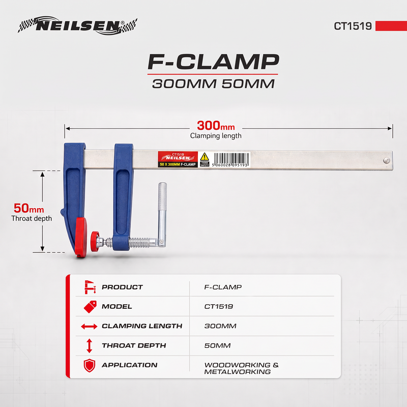 CT1519 - F-Clamp 300 x 50mm New Stock
