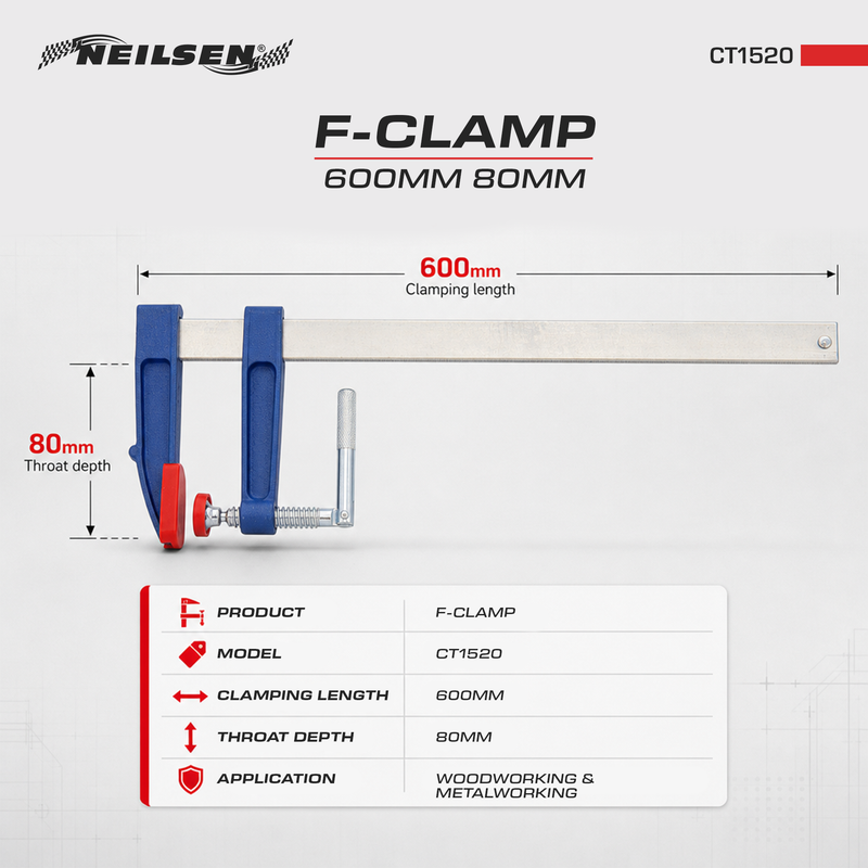CT1520 - F-Clamp 600 x 80mm