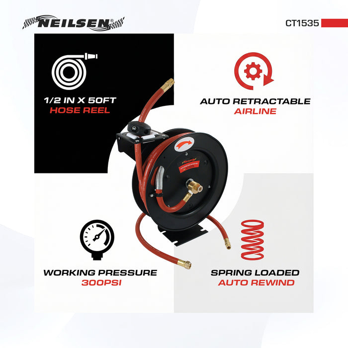 CT1535 - 50ft x 1/2in Air Hose Reel