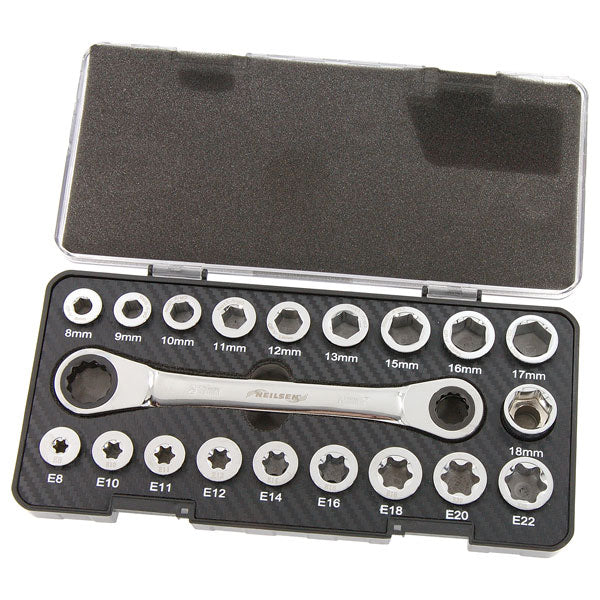 1/2Air Impact & 3/8 Ratchet Wrench 13 pcs Kit Rubber Grip