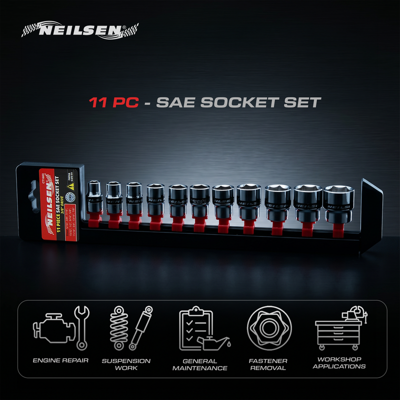CT1603 - 11pc 3/8in DR SAE Socket Set