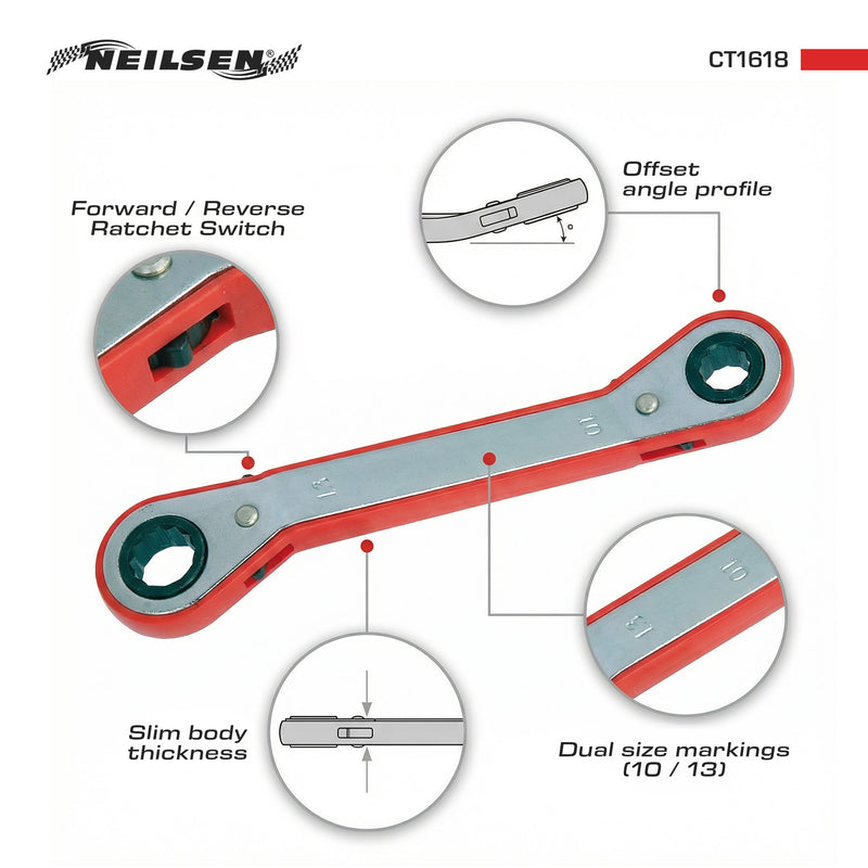 CT1618 - 10mm X 13mm Ratchet Spanner