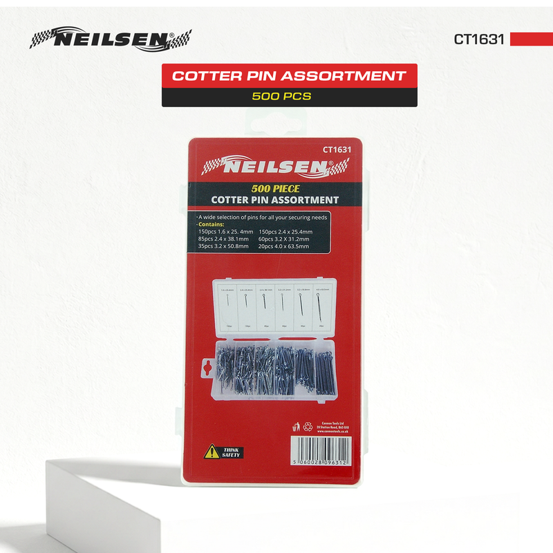 CT1631 - 500pc Cotter Pin Set - Assorted