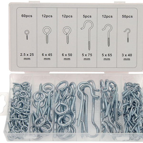 CT1632 - 151pc Hook and Eye Set - Assorted
